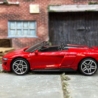 Loose Hot Wheels 2019 Audi R8 Spyder Dressed in Red and Black