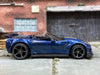 Loose Hot Wheels 2019 Chevy Corvette ZR1 Convertible Dressed in Dark Blue