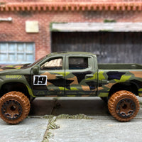 Loose Hot Wheels 2019 Chevy Silverado Trail Boss LT Dressed in Green Camo