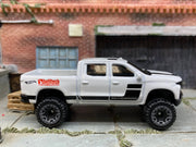 Loose Hot Wheels - 2019 Chevy Silverado Trail Boss LT - White and Black