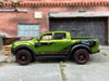 Loose Hot Wheels 2019 Ford Ranger Raptor 4X4 Truck Dressed In Green Ford Performance Livery