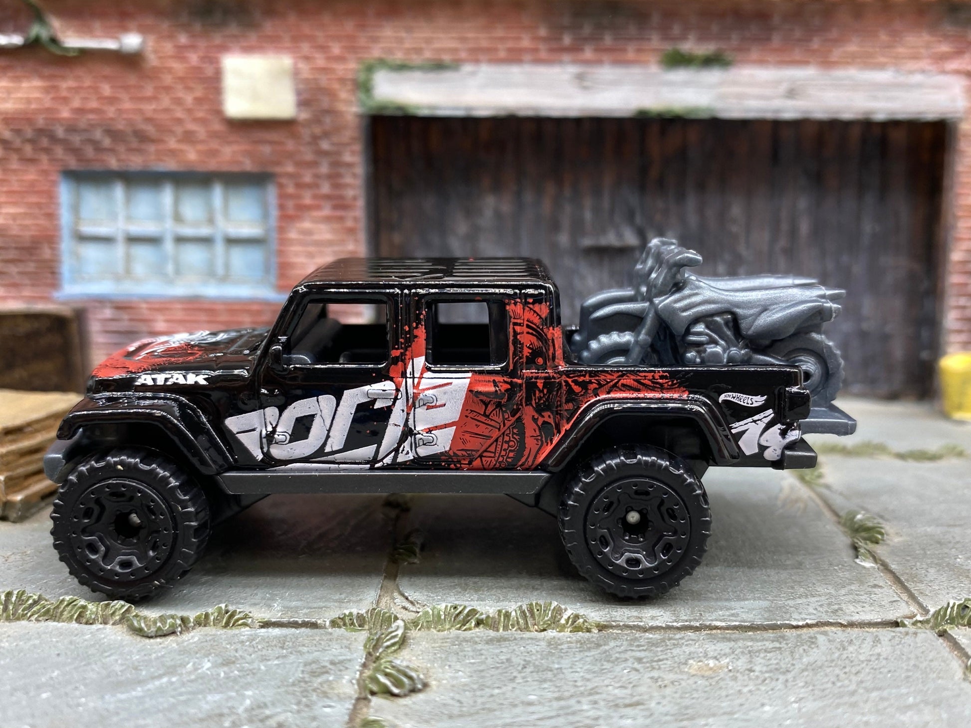 Loose Hot Wheels - 2020 Jeep Gladiator - Black Borla