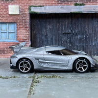 Loose Hot Wheels - 2020 Koenigsegg Jesko - Silver and Green
