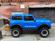 Loose Hot Wheels 2021 Ford Bronco 4×4 Dressed in Blue