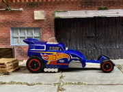 Loose Hot Wheels - Altered Ego Dragster - Hot Wheels Blue and White