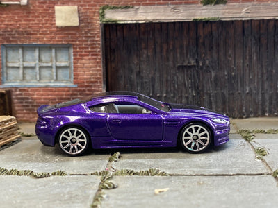 Loose Hot Wheels - Aston Martin DBS - Purple, White and Black