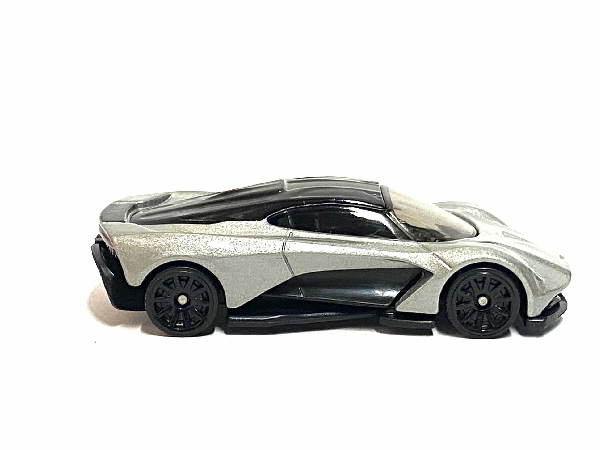 Loose Hot Wheels - Aston Martin Valhalla - Silver and Black