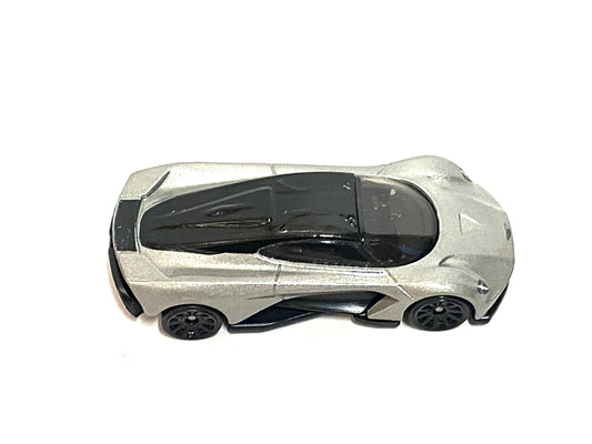 Loose Hot Wheels - Aston Martin Valhalla - Silver and Black