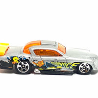 Loose Hot Wheels - At-A Tude Drag Car - Silver and Orange