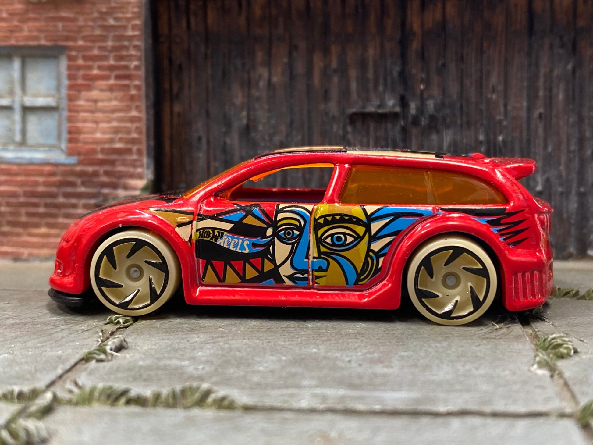 Loose Hot Wheels - Audacious - Red with Graphics