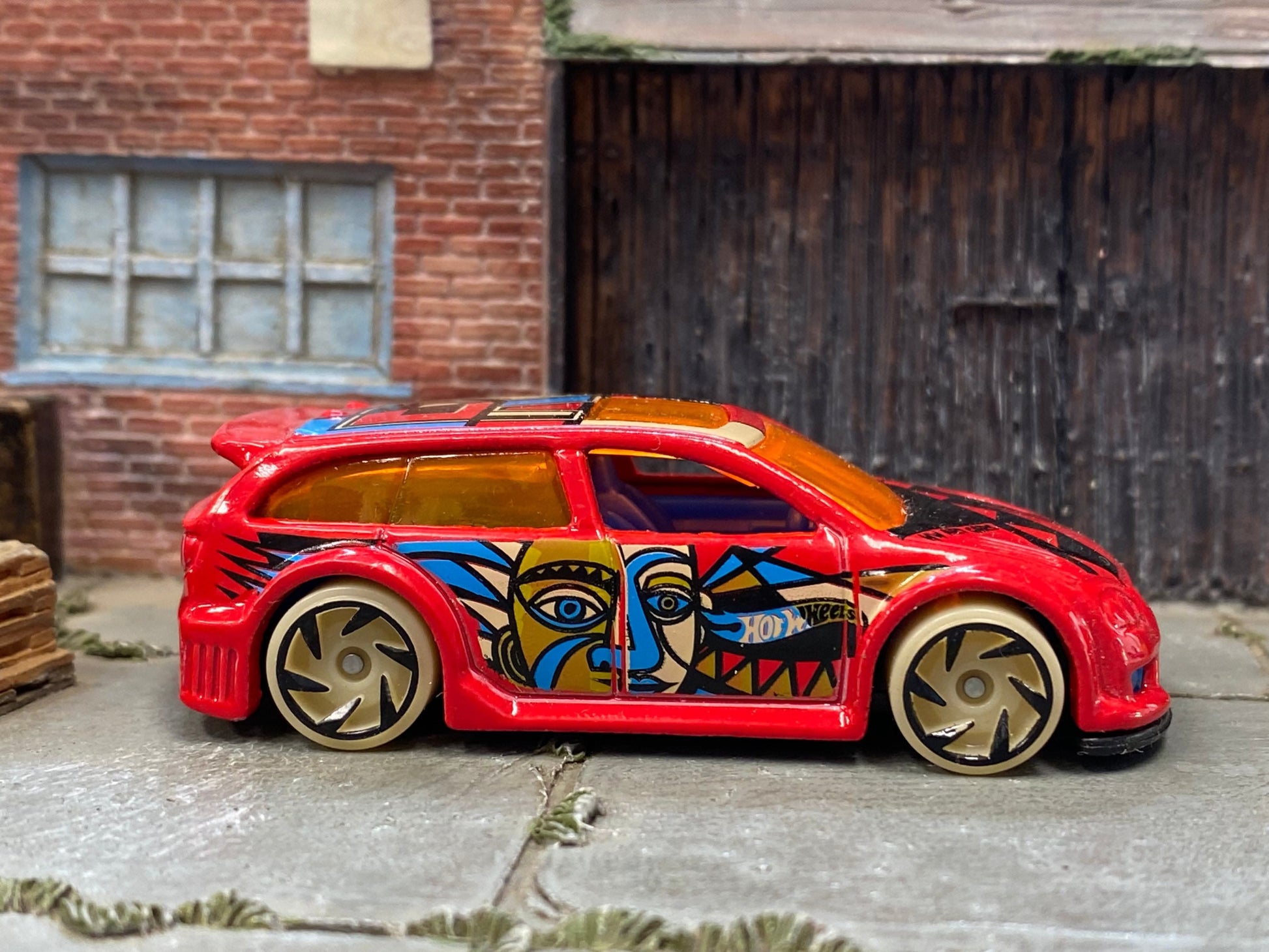 Loose Hot Wheels - Audacious - Red with Graphics