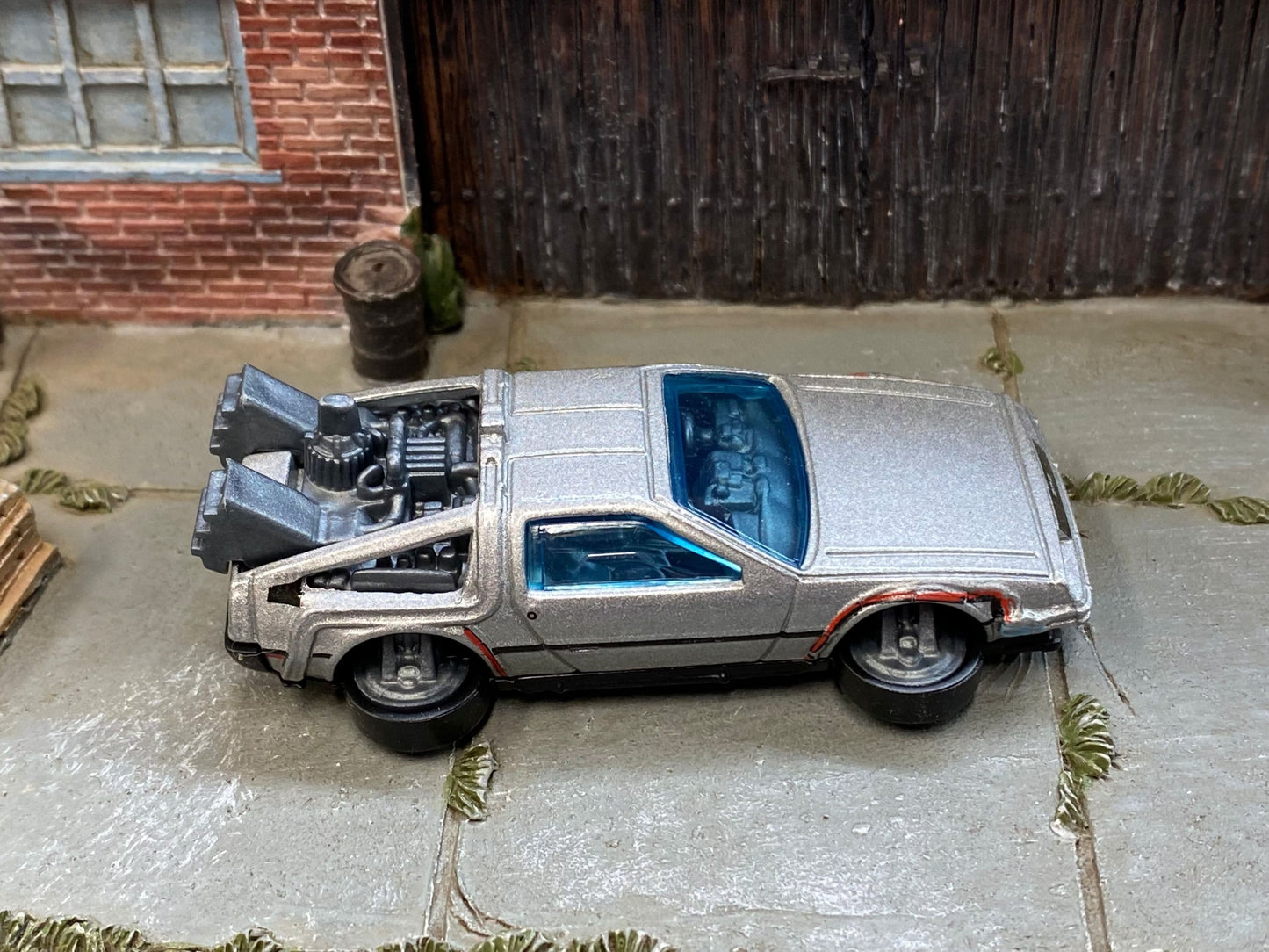 Loose Hot Wheels - "Back To The Future Time Machine" Flying DeLorean - Gray