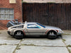 Loose Hot Wheels - "Back To The Future Time Machine" Flying DeLorean - Bare Metal Gray