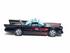 Loose Hot Wheels - Batman Batmobile 60's TV Series Car - Black and Red (Gray Interior)