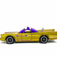 Loose Hot Wheels - Batman Batmobile 60's TV Series Car - Gold and Purple