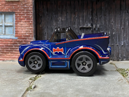 Loose Hot Wheels - Batman Batmobile 60's TV Series Car TOON'D - Blue