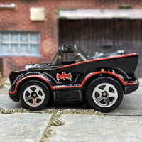 Loose Hot Wheels - Batman Batmobile 60's TV Series Car TOONED - Black and Red