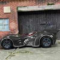 Loose Hot Wheels - Batman Batmobile Arkham Asylum - Gray