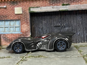 Loose Hot Wheels - Batman Batmobile Arkham Asylum - Gray