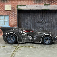 Loose Hot Wheels - Batman Batmobile Arkham Asylum - Gray