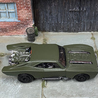 Loose Hot Wheels - Batman Batmobile Gotham Version - Army Green
