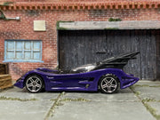 Loose Hot Wheels - Batman Batmobile - Purple and Black