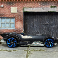 Loose Hot Wheels - Batman Batmobile "The Batman" Car - Black and Blue