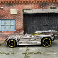Loose Hot Wheels - Batman Batmobile "The Batman" Car - Chrome