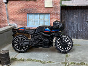 Loose Hot Wheels - BMW R nineT Racer Motorcycle - Black, Red and Blue