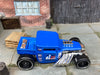 Loose Hot Wheels: Bone Shaker Hot Rod Truck Dressed in Blue Bone Shkr #68 Livery