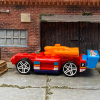 Loose Hot Wheels - Bricking Speed - Red, Blue and Orange