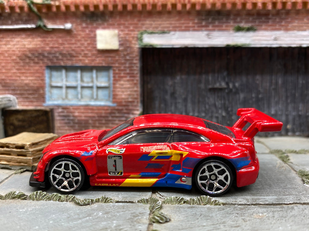 Loose Hot Wheels Cadillac ATS-V R Dressed in Red 1 Livery