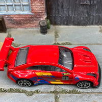 Loose Hot Wheels Cadillac ATS-V R Dressed in Red 1 Livery