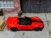 Loose Hot Wheels - Chevy Corvette C7 Z06 Convertible - Red with Black Hood Stripes