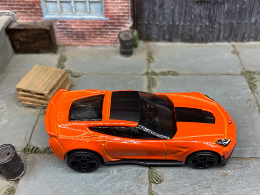 Loose Hot Wheels - Chevy Corvette C7 Z06 - Orange