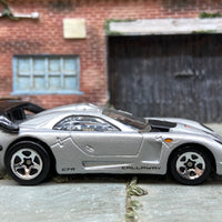 Loose Hot Wheels Chevy Corvette Callaway C7-R Race Car Dressed in Silver and Black