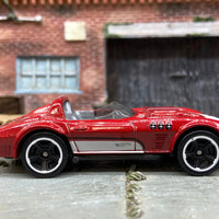 Loose Hot Wheels Chevy Corvette Grand Sport Roadster Dressed in Red and White