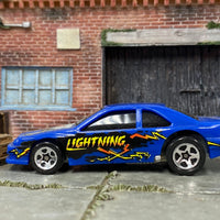 Loose Hot Wheels - Chevy Stocker Stock Car - Blue Lightning