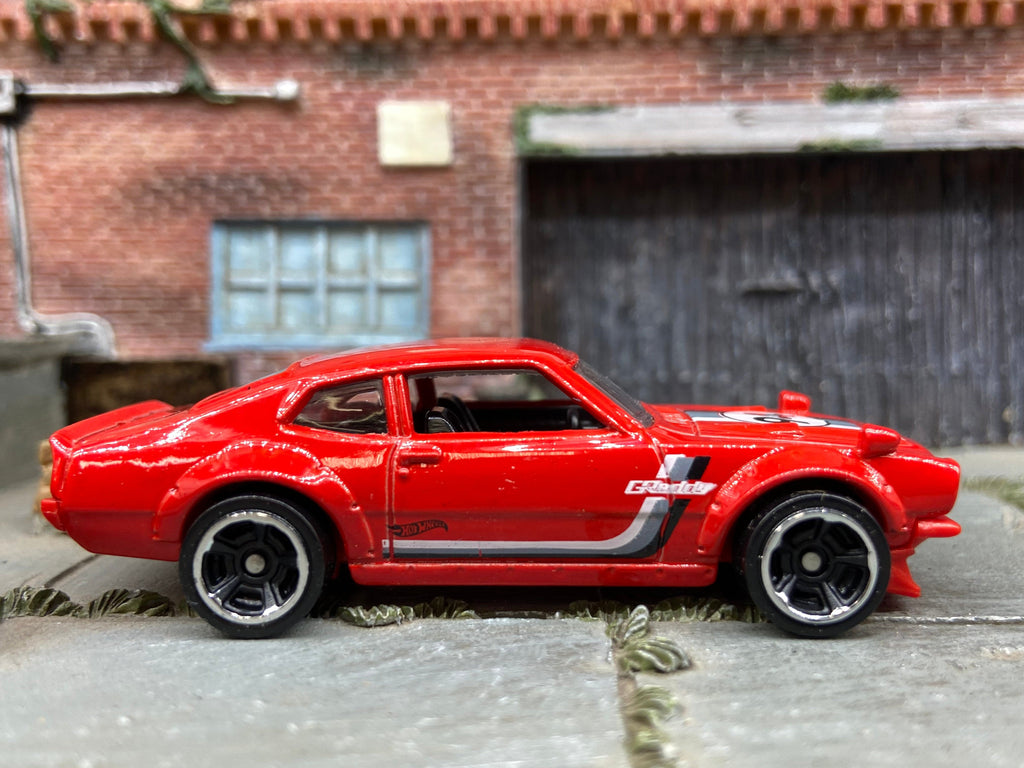 Loose Hot Wheels Custom Ford Maverick Dressed in Red #94 Greddy Livery