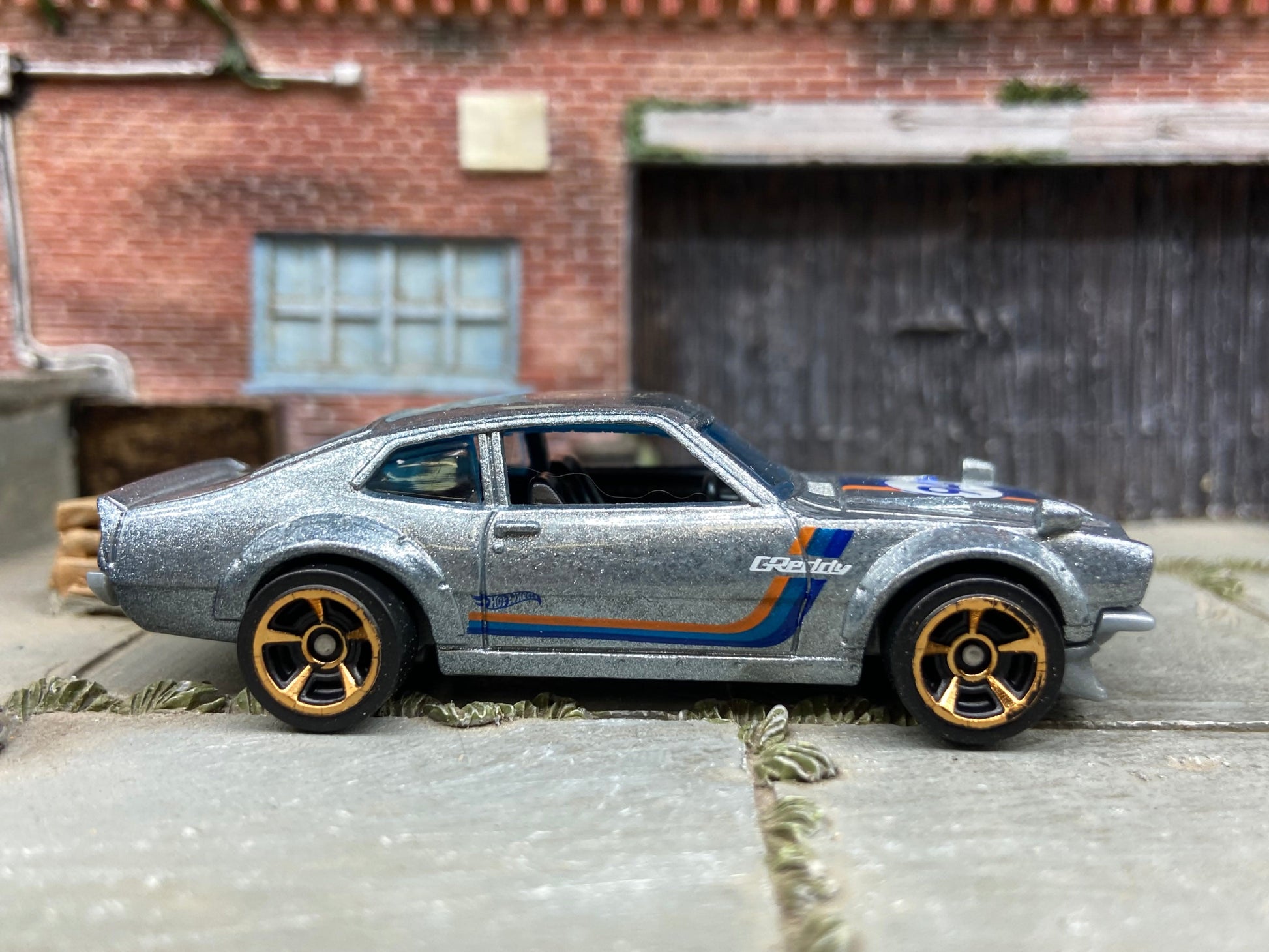 Loose Hot Wheels - Custom Ford Maverick - Silver #94 Greddy Livery