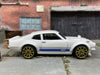 Loose Hot Wheels Custom Ford Maverick Dressed in White and Blue