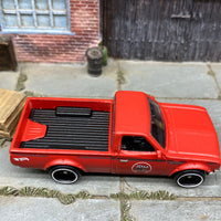 Loose Hot Wheels Datsun 620 Mini Truck - NGK Primer Red