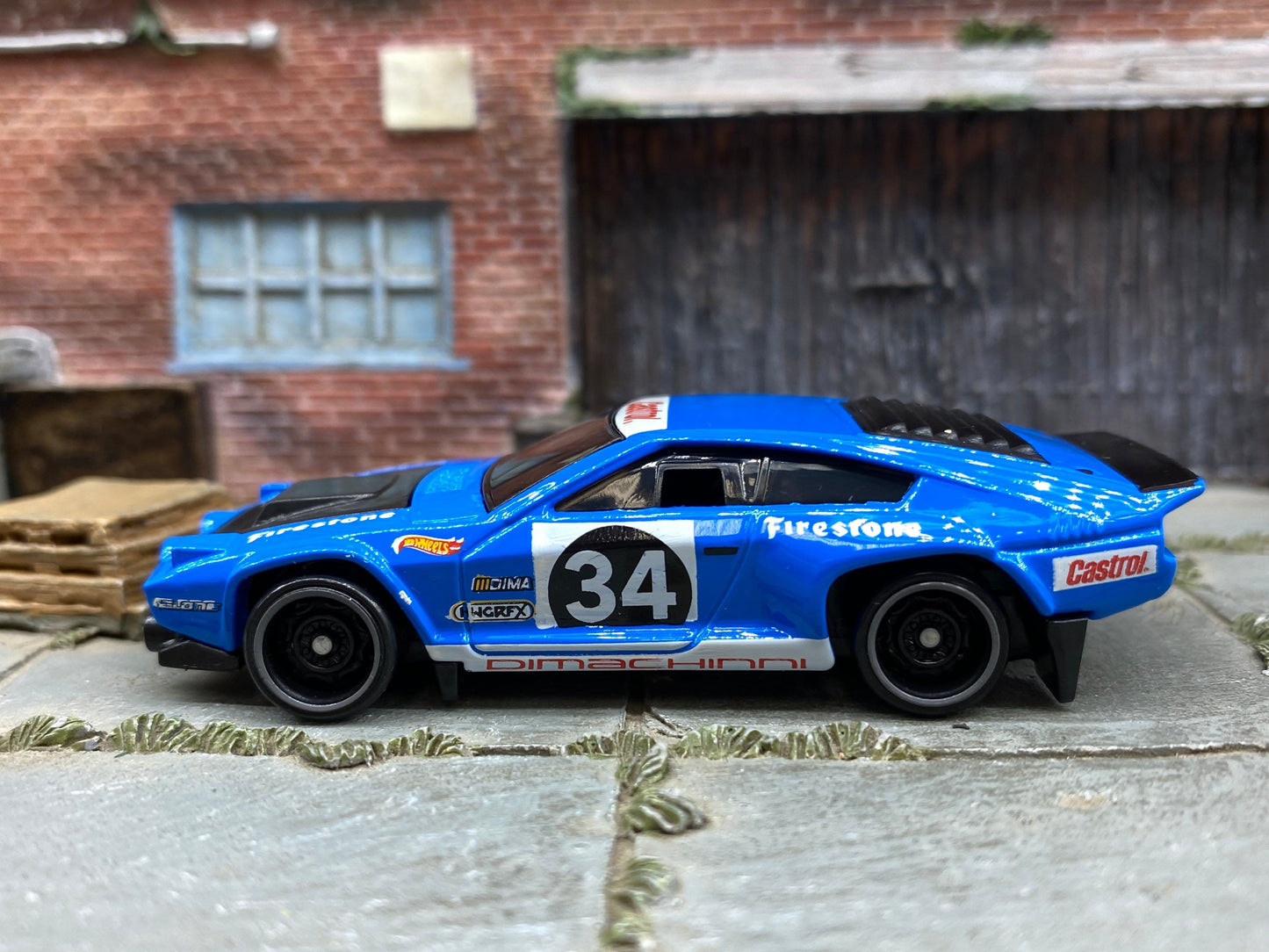 Loose Hot Wheels - Dimachinni Veloce Race Car - Castrol Racing Blue 34