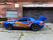 Loose Hot Wheels - Dodge Challenger Drift Car - Blue, White and Red Hot Wheels