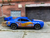Loose Hot Wheels - Dodge Challenger Drift Car - Blue, White and Red Hot Wheels