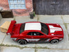 Loose Hot Wheels - Dodge Challenger Drift Car - Dark Red and White