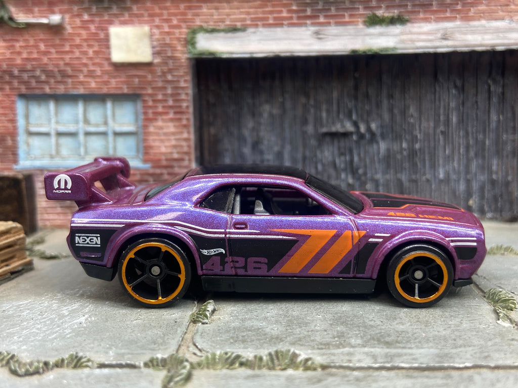 Loose Hot Wheels: Dodge Challenger Drift Car- Purple