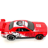 Loose Hot Wheels - Dodge Challenger Drift Car - Red and White