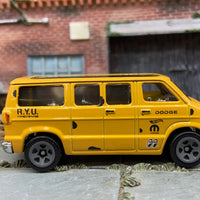 Loose Hot Wheels Dodge Van In Yellow