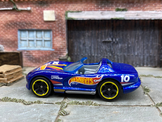 Loose Hot Wheels - Dodge Viper R/T 10 - Blue Hot Wheels 10